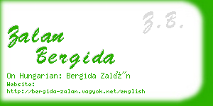 zalan bergida business card